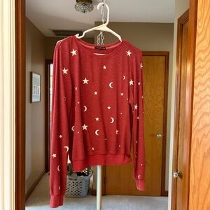 Wildfox Red Star and Moon Sweater